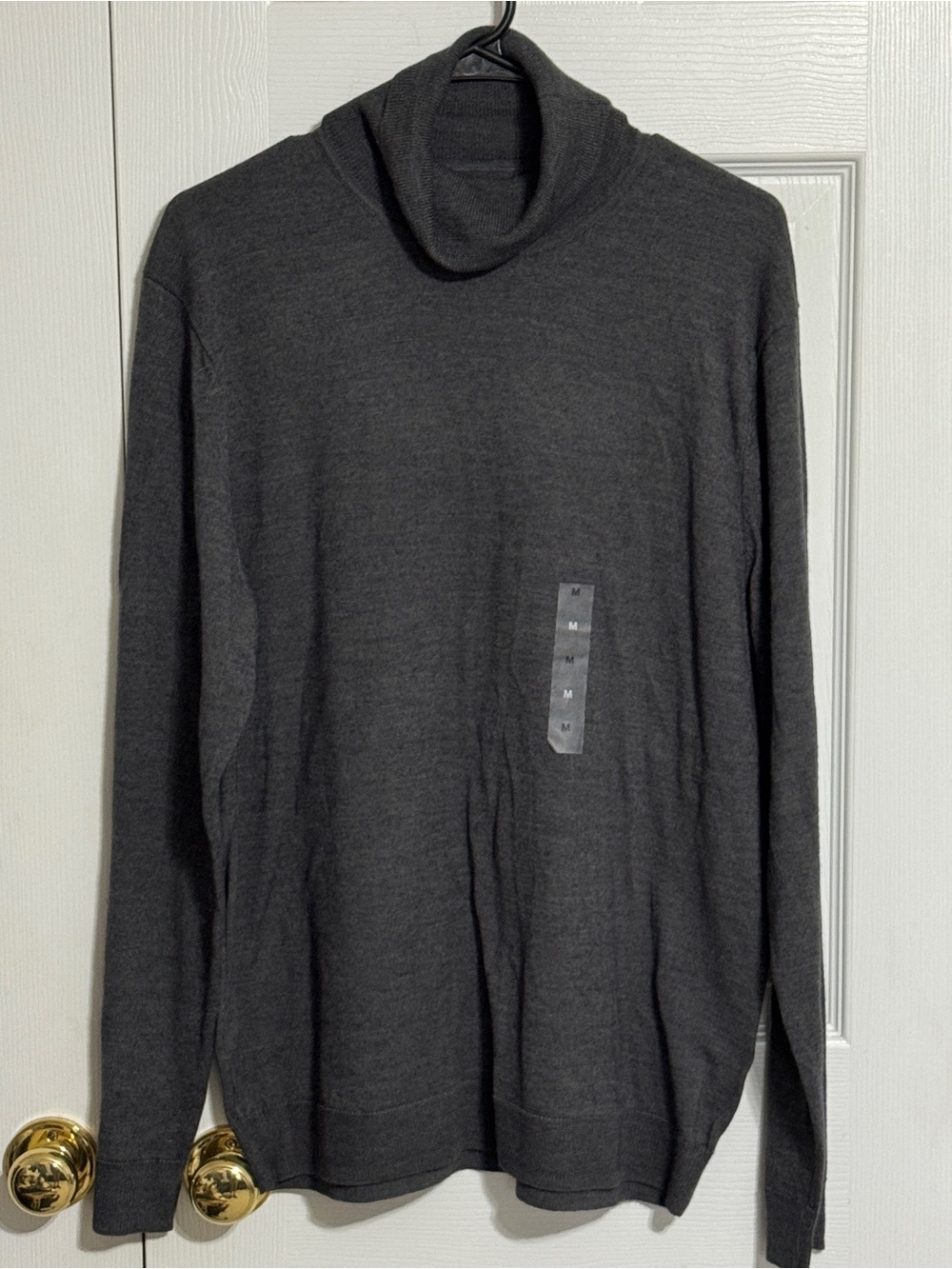 Alfani Men's Charcoal Turtleneck Sweater